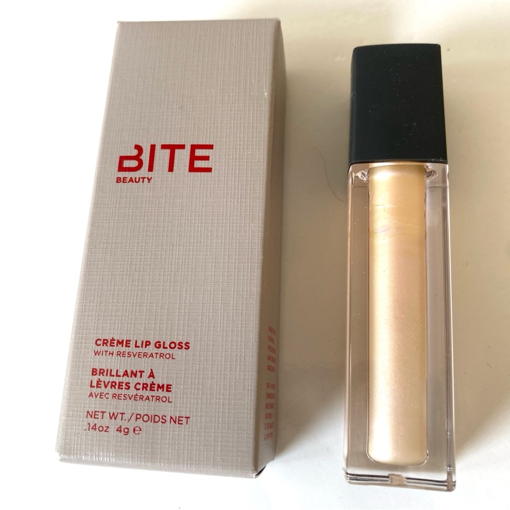 Bite Beauty Cream Lip Gloss in Opal NIB